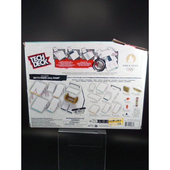 Tech Deck Skys Paris 2024 Ramp Olympic Skateboarding Fingerboard Set W/Board - Picture 4 of 9